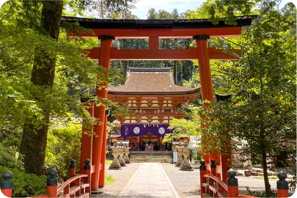 Take the access bus again to Niutsuhime-jinja Shrine